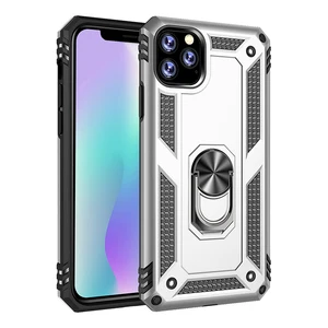 Shell Style Hard PC Magnet Phone Case Protective Mobile Cover With Holder Stand For Iphone 11 6.5