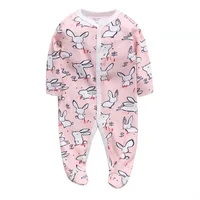 

Hot sale Babies One Piece Clothing 100% cotton Romper Infant Footed Overall baby animal Pajamas