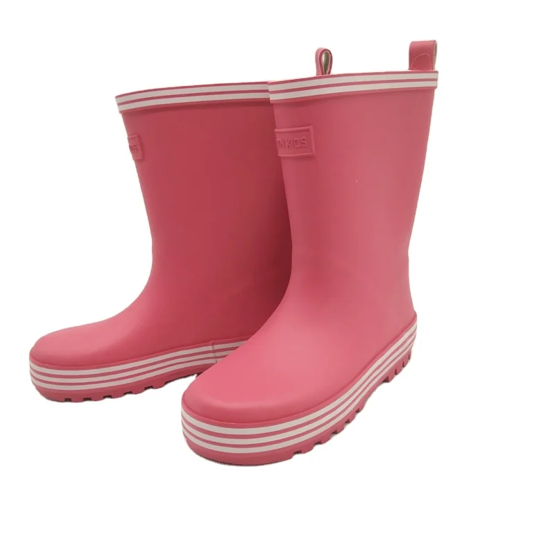 

Plus size waterproof outdoor garden plain blank red casual girls kids gumboots children rubber rain boots, Custom color