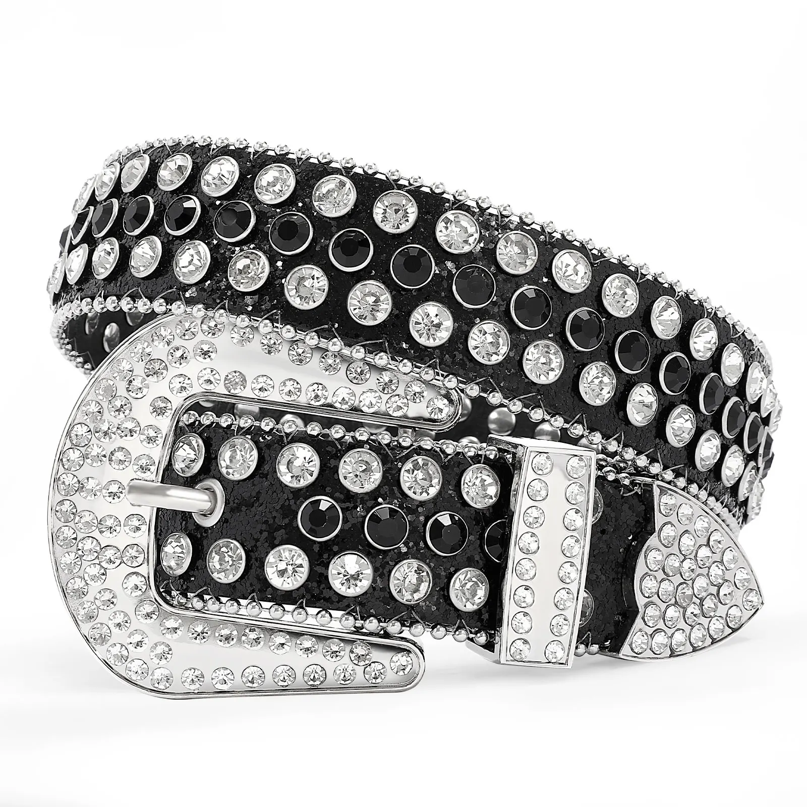 

BB Fast Delivery Luxury Crystal Women Mens Belt Unisex Diamond Studded Rhinestone Belts Western Sparkle Designer Leather Belts