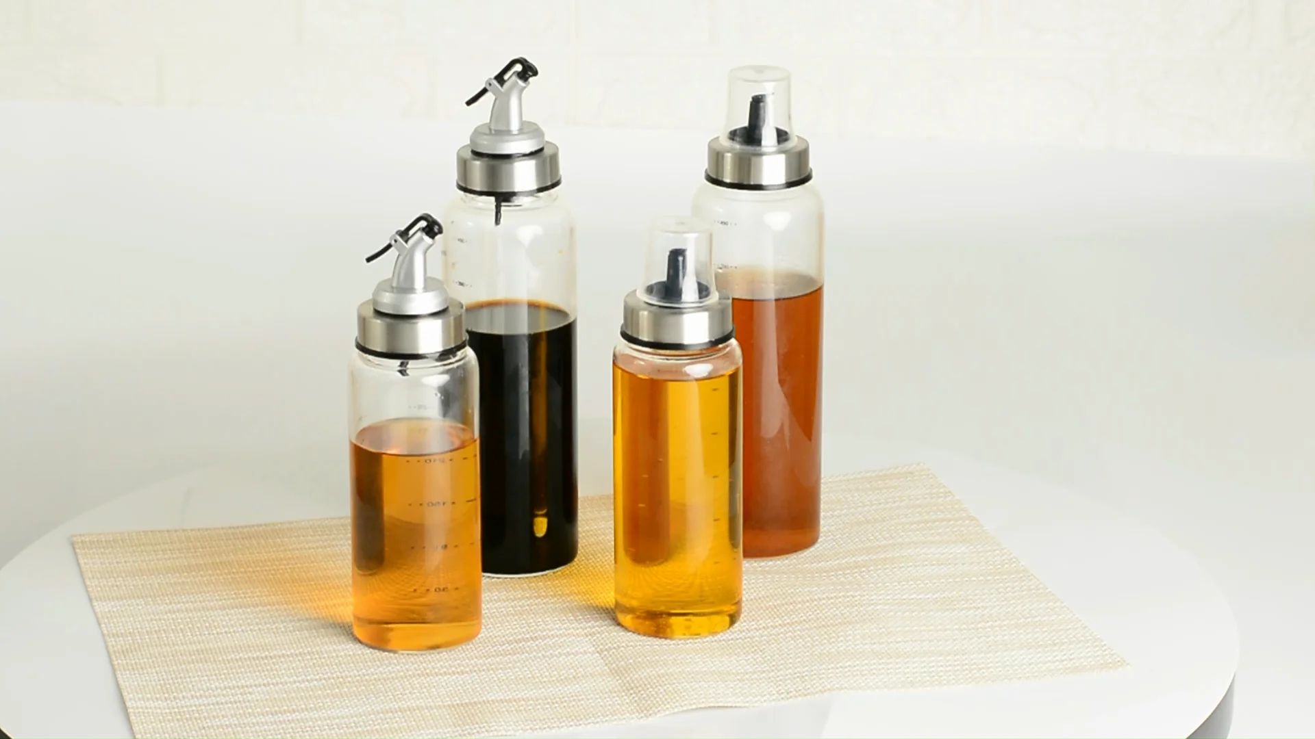 high borosilicate glass oil vinegar cruet seasoning