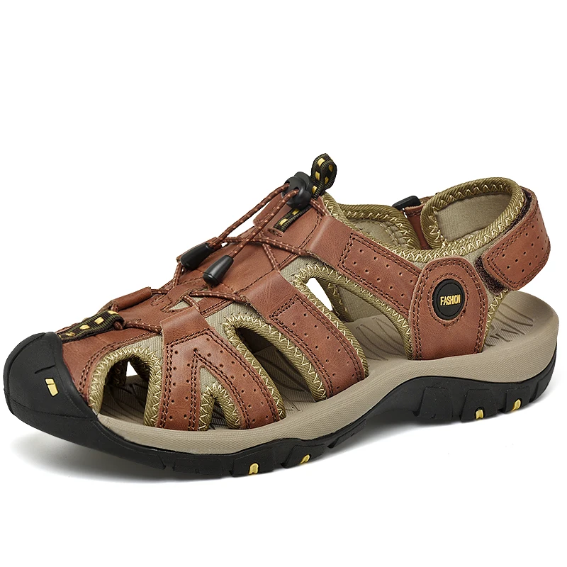 woodland men's brown casual sandal