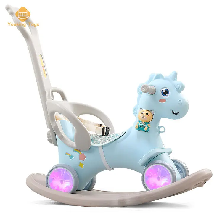 

Rocking Horse Kids Plastic Ride On Toy OEM/ODM Creative Kawaii Doll Hot Selling Plastic Rocking Horse For Kids