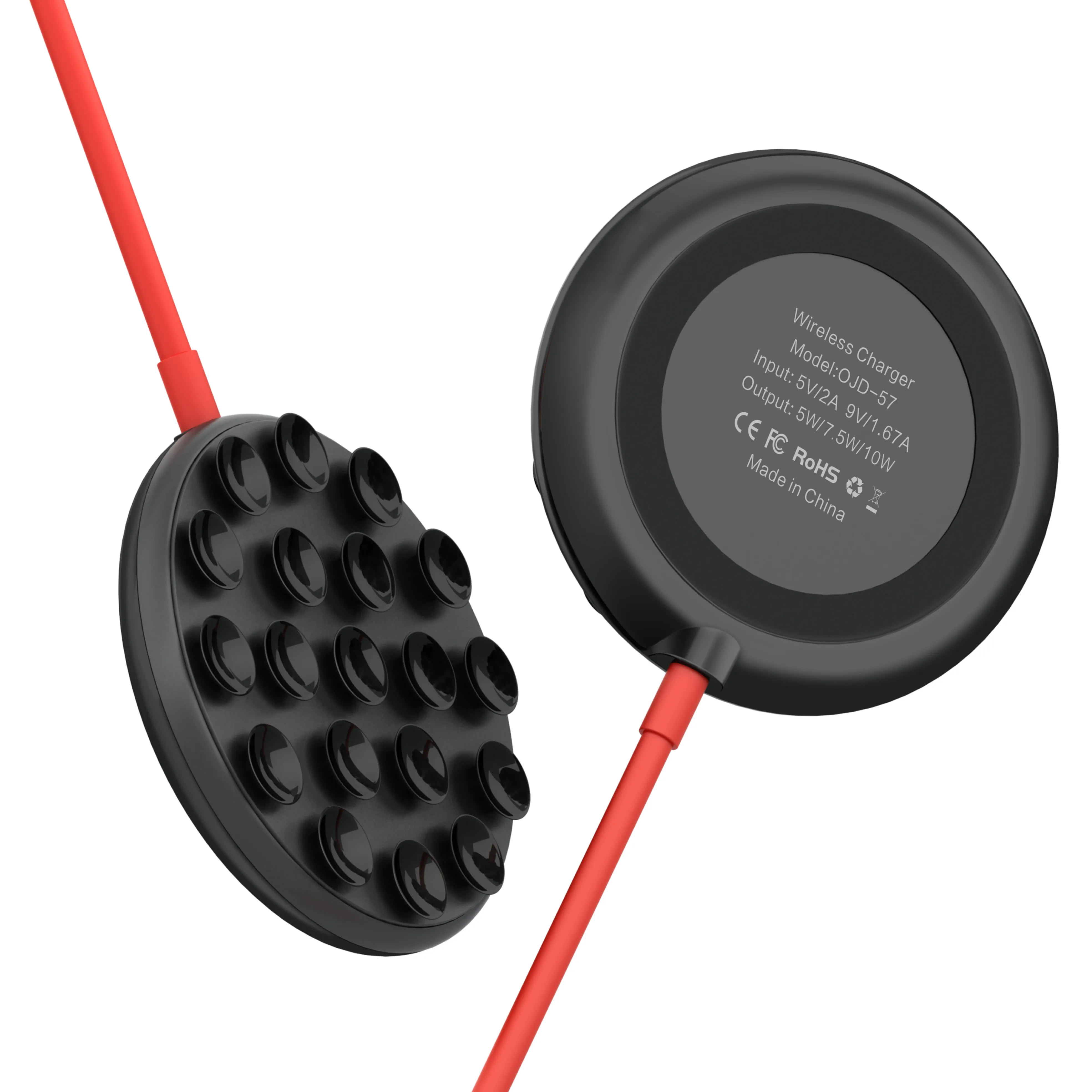 

amazon best seller suction cup 10w fast charger portable mobile phone wireless charger