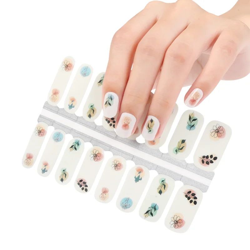 

Nail polish strips any types nail sticker wraps wholesale custom log