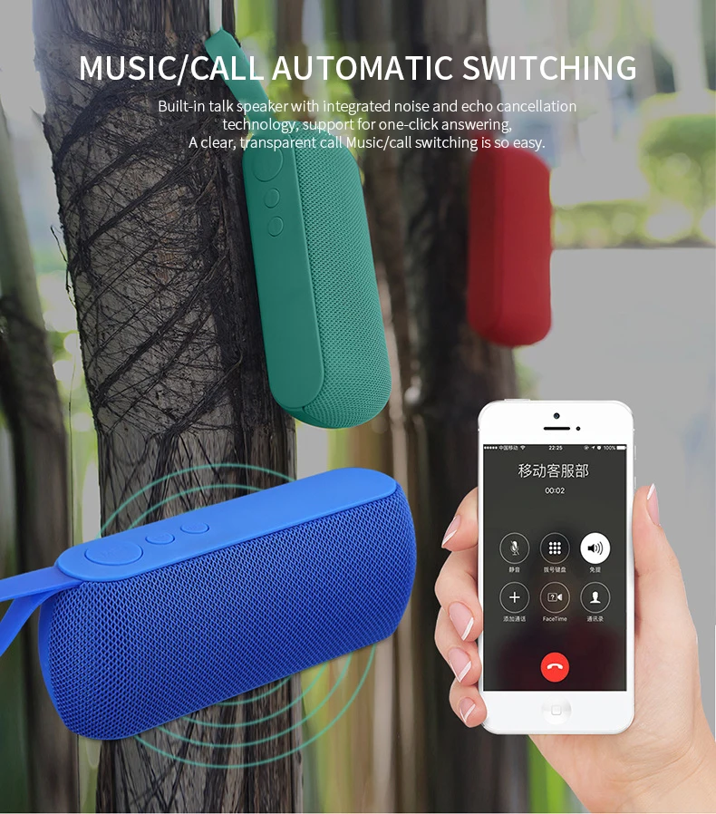 TWS Waterproof Speakers Bluetooth Wireless Home Theatre System Speakers Bluetooth with Radio - ANKUX.COM