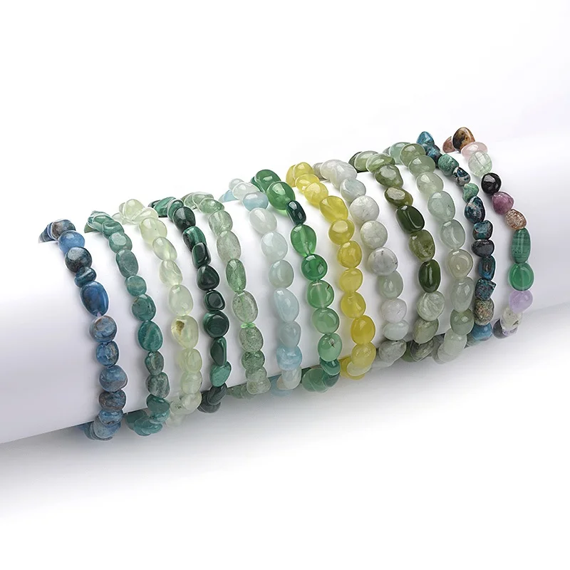 

Cliobeads boho jewelry moonstone garnet amethyst crystal rainbow gemstone nuggets bead bracelet for women