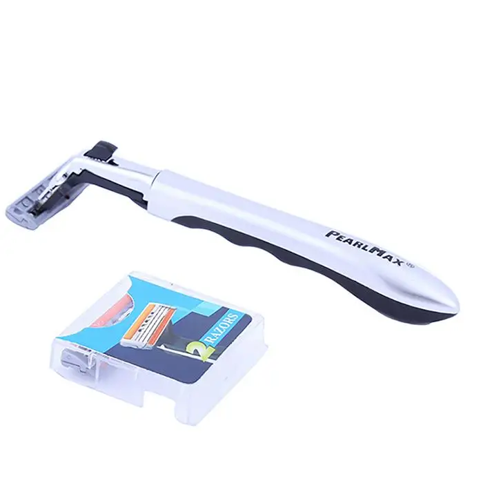 Pearlmax Cheap Blister Card Package Triple Blades Mix Metal Handle Men ...