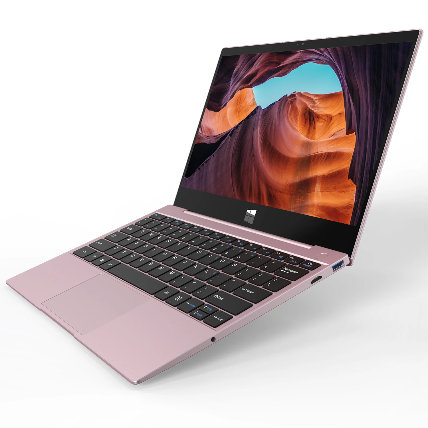 

Rose Gold 12.5 Inch 2.5K 8G+128G SSD Netbooks 180 Degree Flip 2560*1440 IPS Computer Touchscreen Laptop