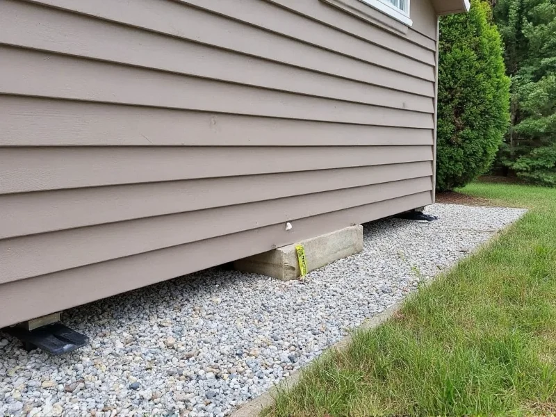 DIY shed foundation with gravel base and skids