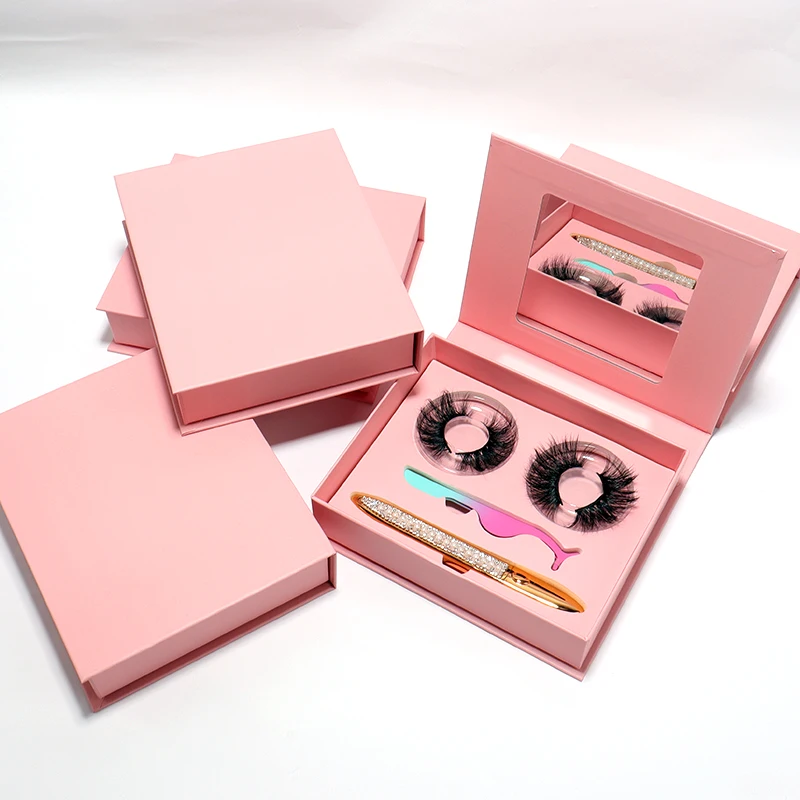 

wispy lashes3d wholesale vendor bulk eyelashes 3d 25mm with customize box packaging