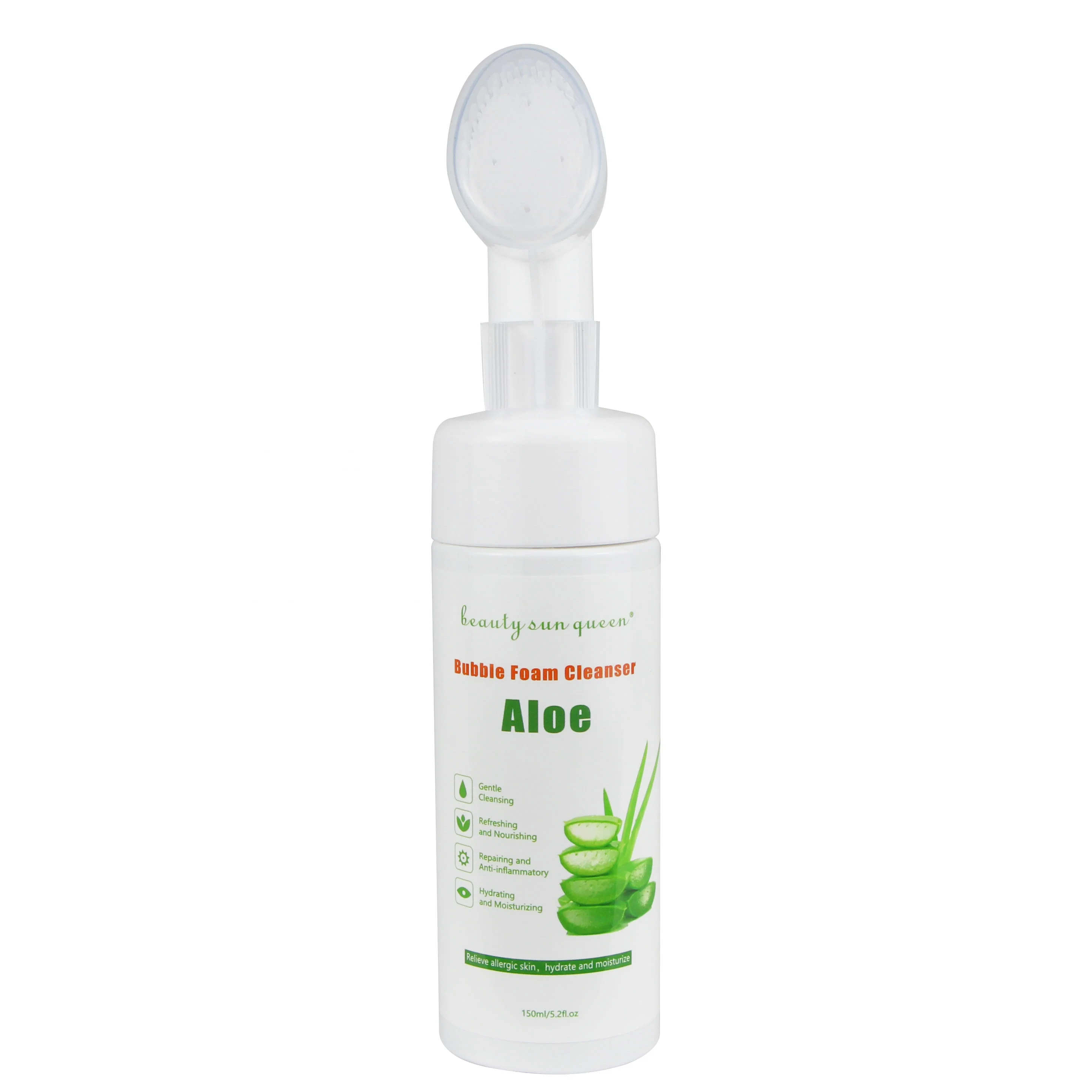 

New skincare product Deep Cleaning tight oil control Aloe Facial Cleanser, White