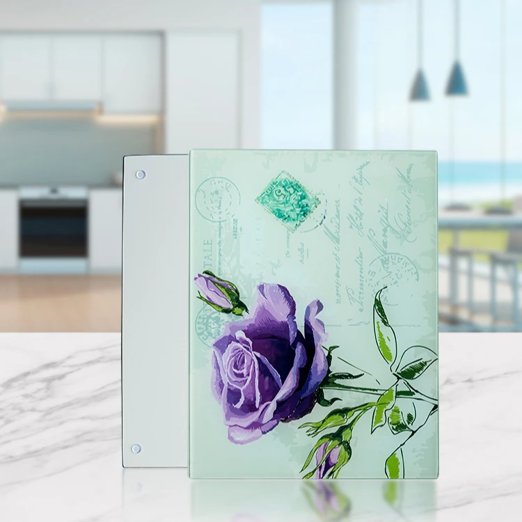 

Vegetable Sublimation Blank Clear Tempered Glass Cutting Board In 4mm Thick, Sublimation white blank