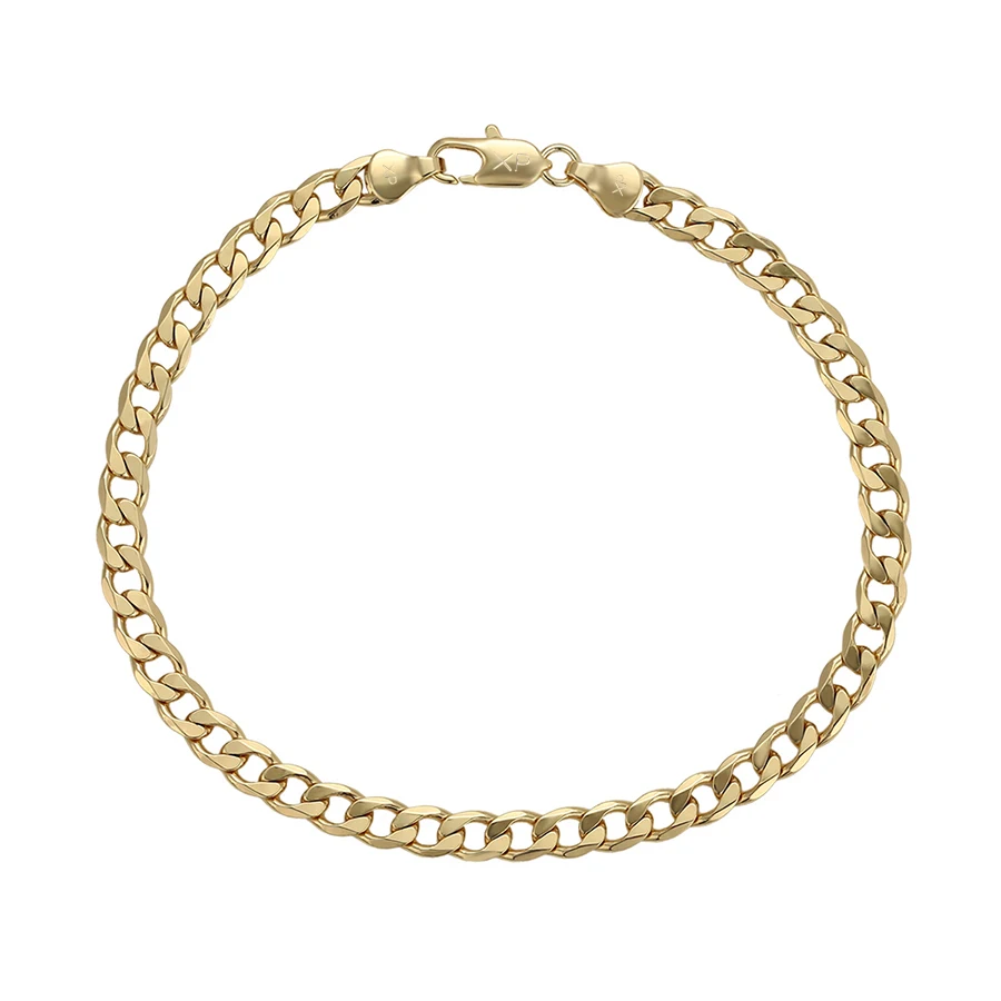 

xuping 14k Gold color Plated environmentally friendly copper Curb Bracelet