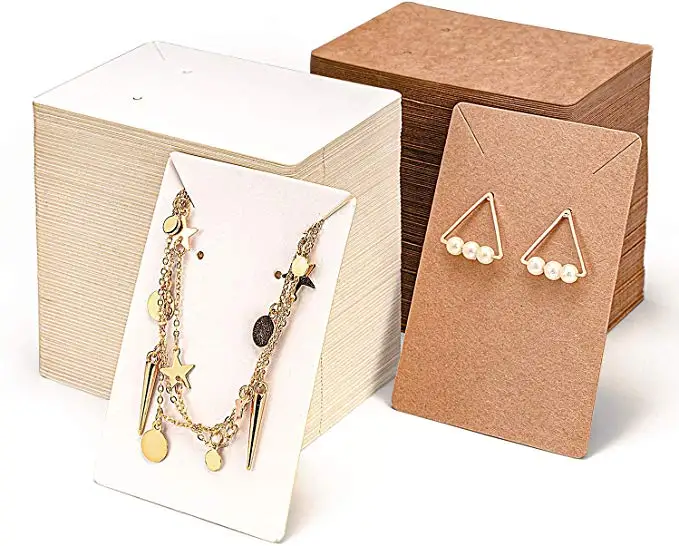 

custom Earring Cards for jewelry Display Packaging Holder with Necklace Display Backs paper Cards, Customized