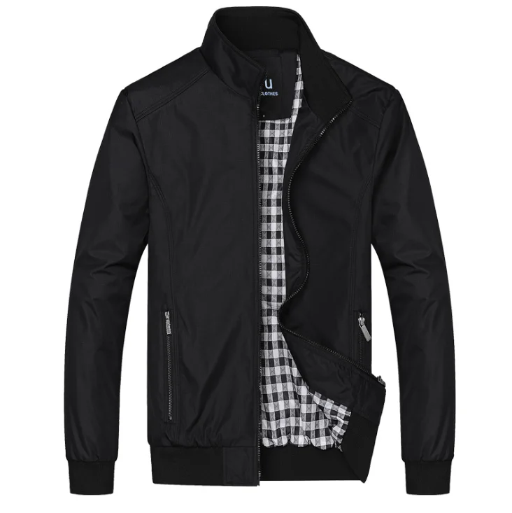 

fashion winter bike black jacket men windbreaker polyester jacket