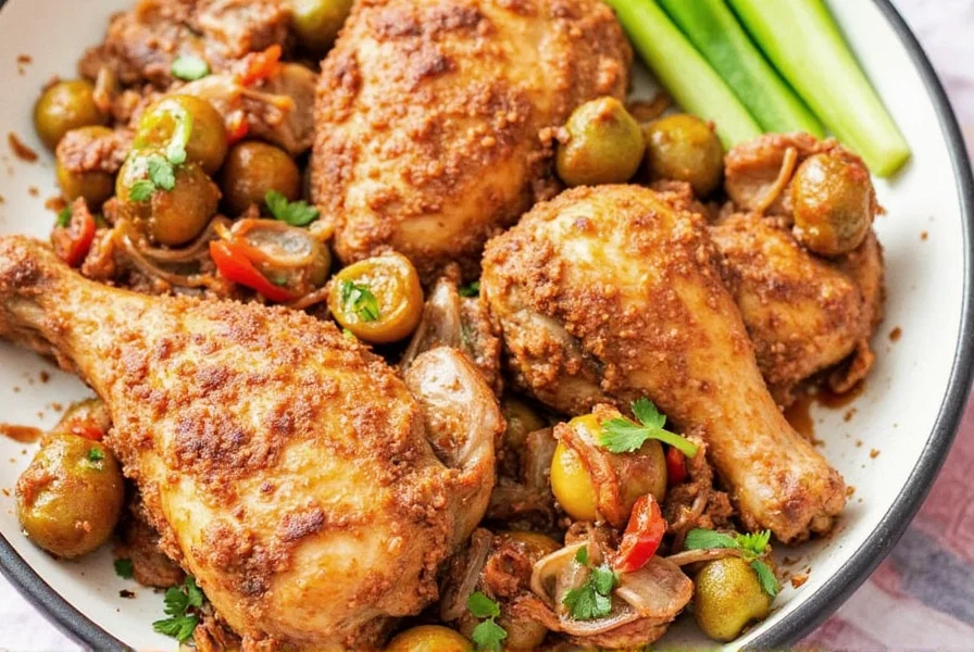 Couple enjoying five spice chicken at dinner table
