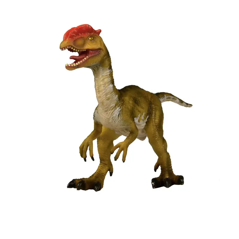 

BPA Free Indoor Kids Toys Ce En71 Simulation Animal Figure Collectible Dinosaur Dilophosaurus For Museum Decoration