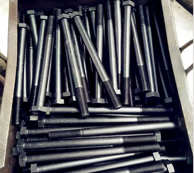 Iso9014=din931 M8m30 Black Painted Hex Head Bolts Buy Iso9014=din931