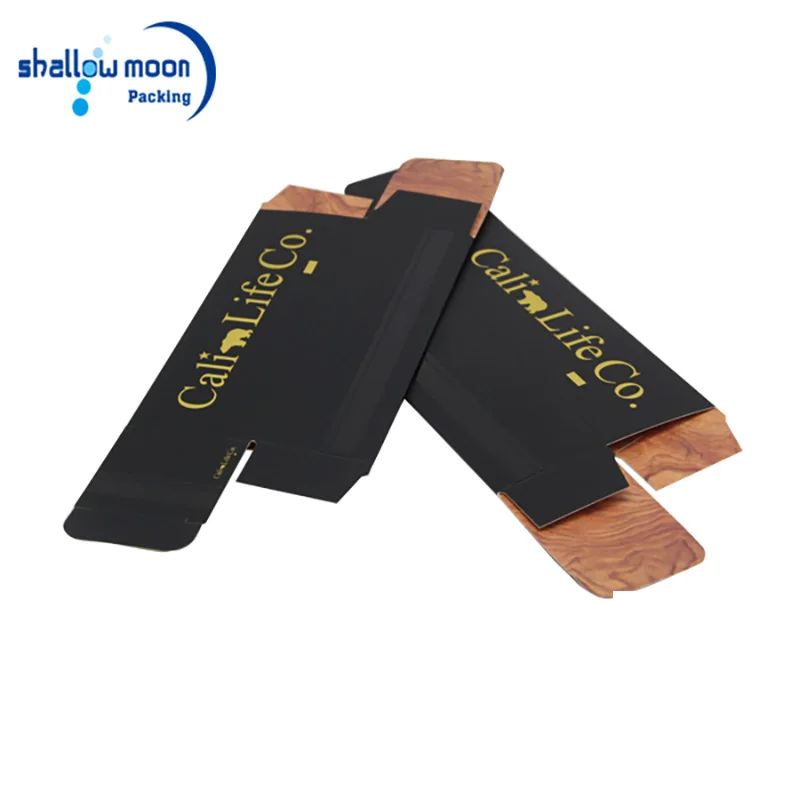 
Durable Custom Gold Foil Custom Long Size Craft Silk Black Gift Boxes 