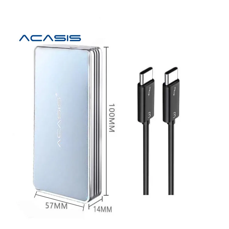 

ACASIS USB4.0 M.2 NVME SSD Enclosure 40Gbps M2 NVMe Case SSD Compatible USB 4.0 Type C For Laptop & Macbook, Gray