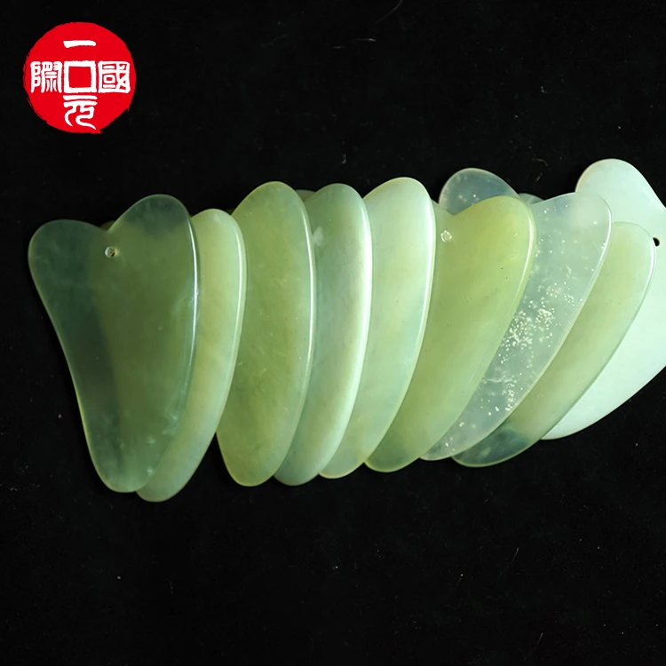 

Natural Green Jade Guasha for Facial Massage