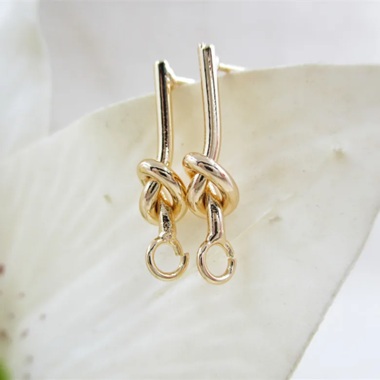 

NANA high quality fashion 24k gold filled 21.5mm earring findings with 925 sterling silver needle