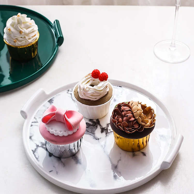 

new design glass cake dome cake stand melamine porcelain cupcakes