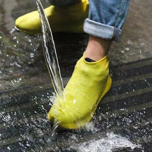 

Recyclable Silicone Overshoes Rain Waterproof Shoe Covers Boot Cover Protector PVC Waterproof Rain Boot Shoe Cover, 6 color
