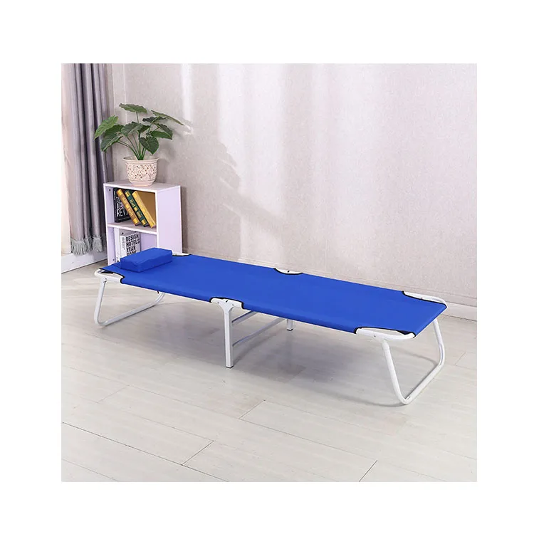 

High quality metal folding single camp bed office lunch bed