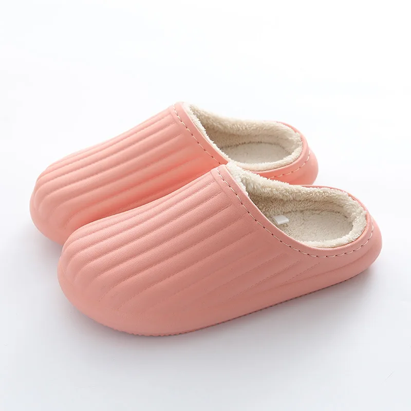 

2022 JOGHN winter woman and man water proof fleece lining warm home indoor slipper