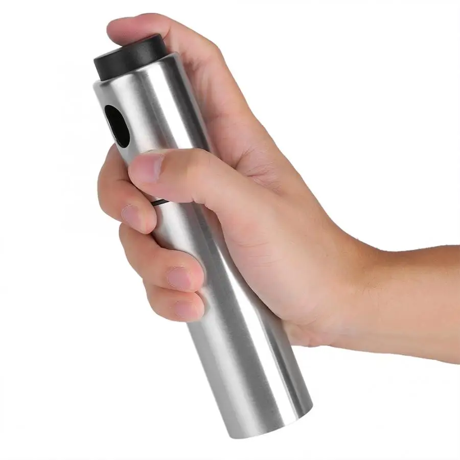 

New ABS Olive Pump Spray Bottle Oil Sprayer BBQ Barbecue Cooking Tool, Silver