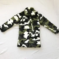 

Winter Hot Fashion Factory Camouflage Mens Faux Rabbit Fur Coat