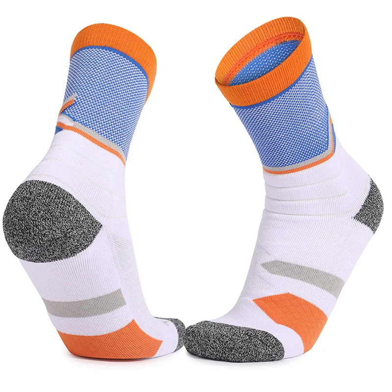 

JR-055 Professional Outdoor Durable Thick Athletic Sox Running Cycling Basketball Men Socks, Custom color