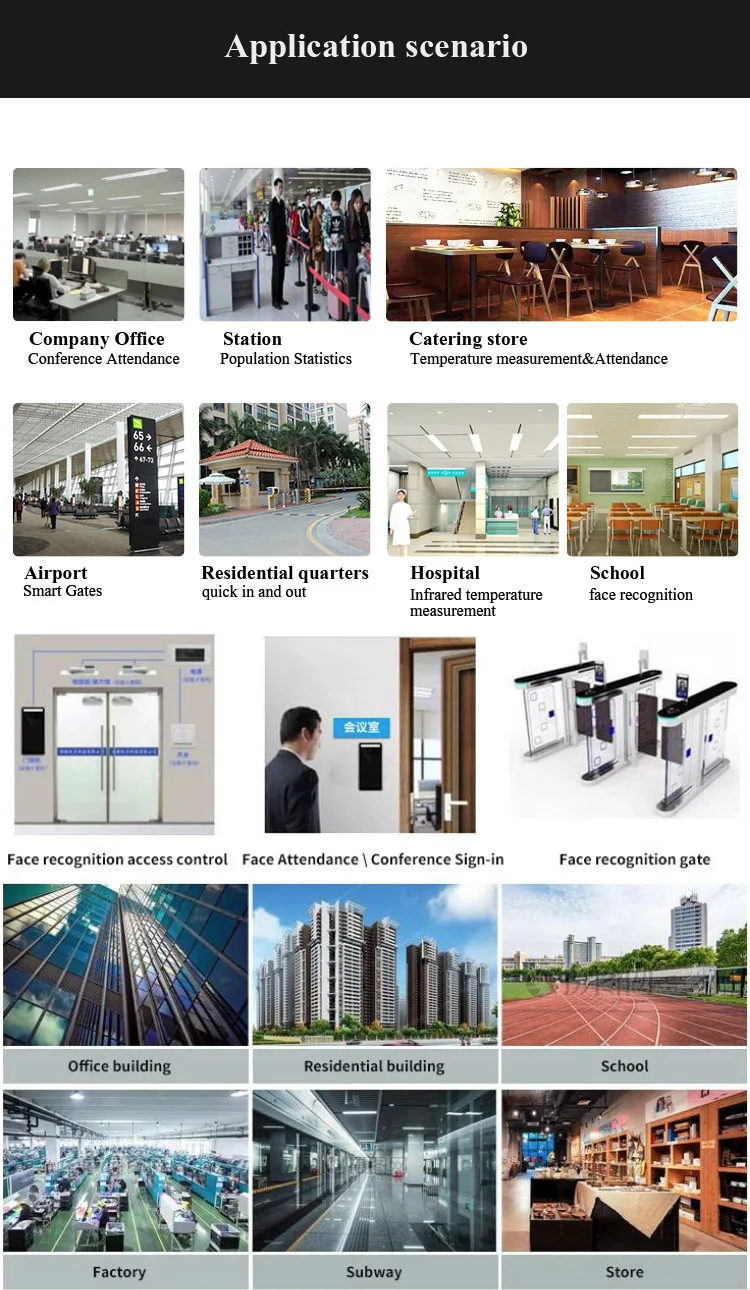 RK3288 Face Recognition Thermometer Terminal Access Control system