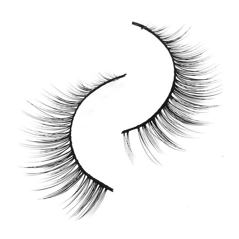 

False eyelash fiber eyelashes private label with custom packaging box