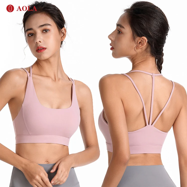 

AOLA 2021 Yoga Clothing Brand Sexy Women Active Wear Breathable For Wholesale Fitness Custom Sports Bra, Pictures shows