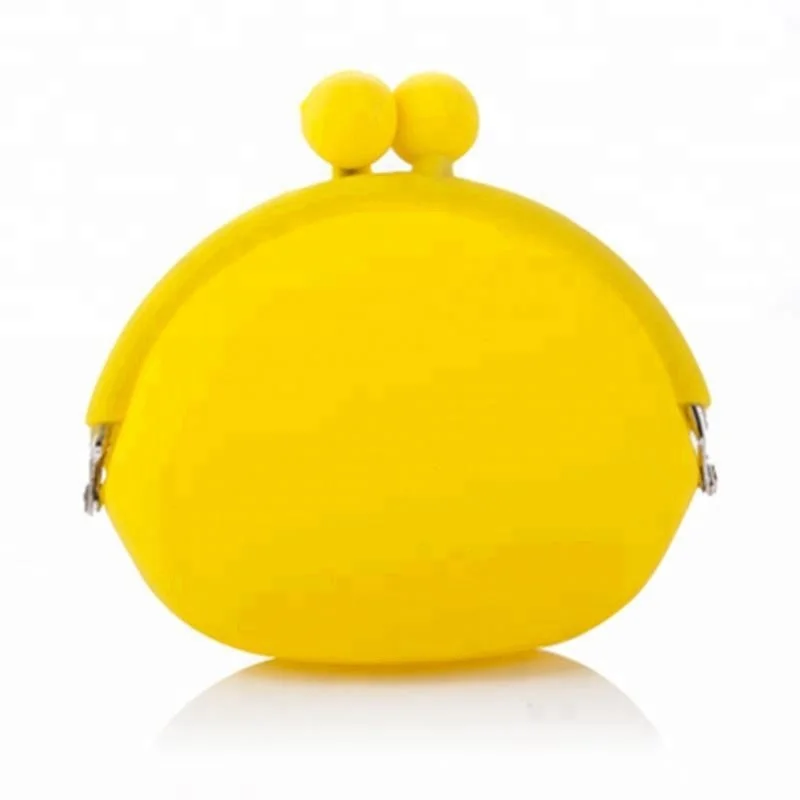 

Custom Made Mini Waterproof Silicone Coin Bag Women Lovely Fruit Silicone Coin Pouch, Blue black yellow or any pantone colors is available
