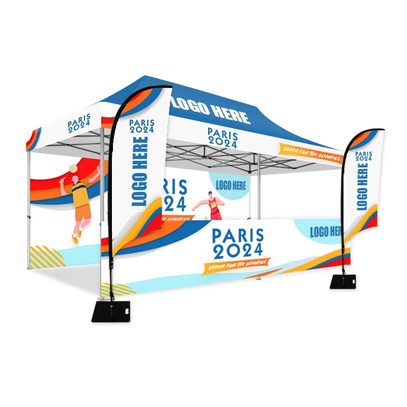 Outdoor Customized Advertising 100% Waterproof Sun Shade Exhibition Canopy Tents for