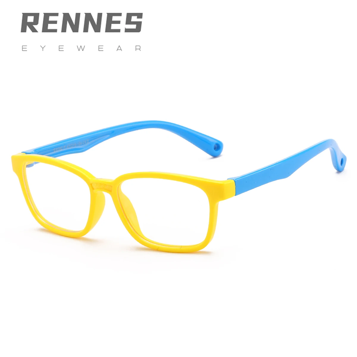 

RENNES 2021 new children's glasses frame silicone anti-Blue-ray glasses boys and girls can match myopia glasses frame 8140