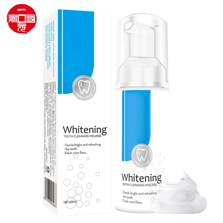 

Hot sale 1 dollar teeth whitening toothpaste, White foam