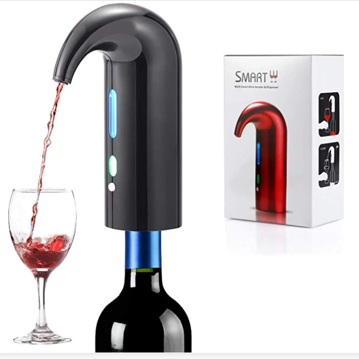 

Electronic Aerating Wine Bottle Cooler Wine Decanter Aerator Pourer Dispenser, Black/red/white