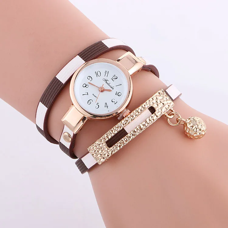 

New Trendy Multi layer Luxury Ladies Simple Wrist Watch Box Bracelet Watch Set Set For Women