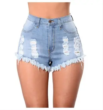 high waisted womens jean shorts