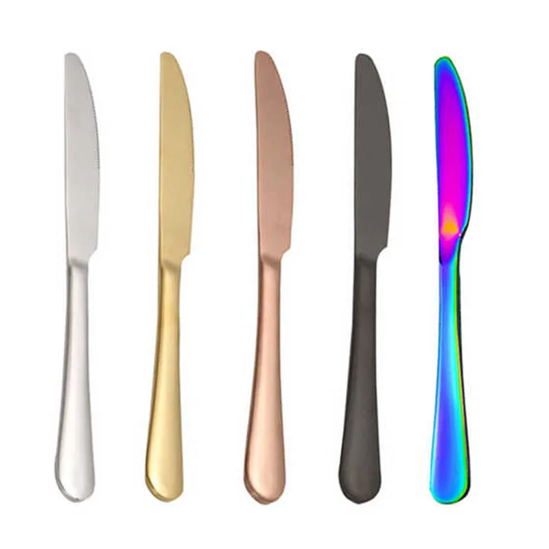 

Bulk Table Cutlery Stainless Steel Dinner Knife Metal Steak Knife Cake Tools Steak Knives