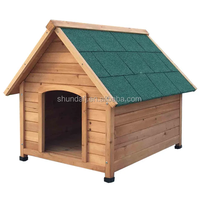 

SDD004S A-frame waterproof wood dog kennel log cabin