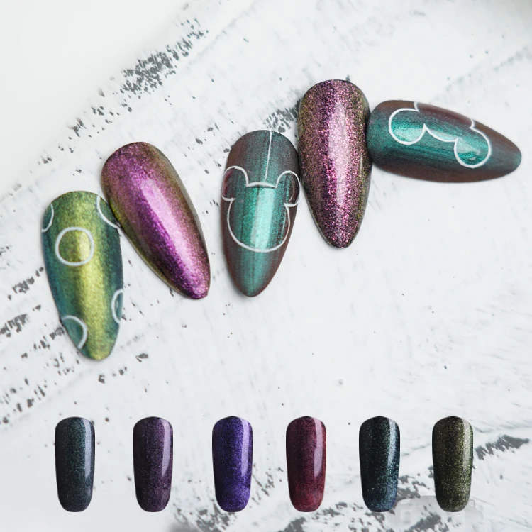 

Factory China manufacturer chameleon color change 3 step gel nail polish