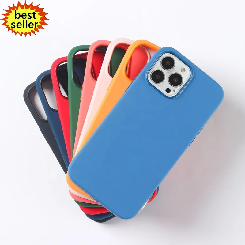 

High Quality Hot Soft Liquid Silicone Magnetic Magsafes Wireless Charger Mobile Phone Case For Iphone 11 12 13 Pro Max Cover