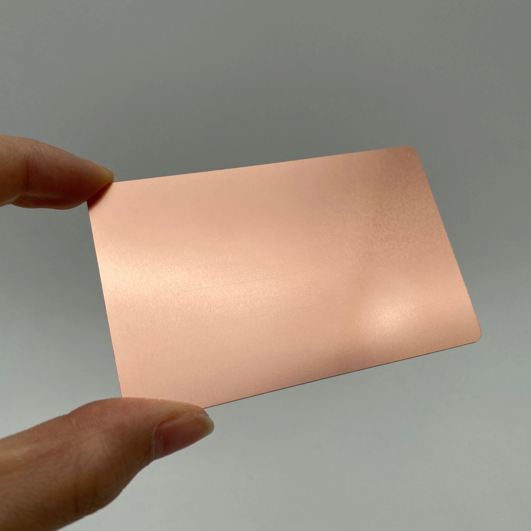 DU rose gold matte metal cards