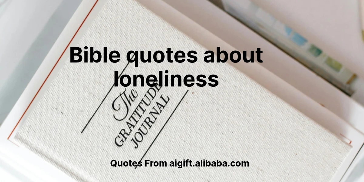 bible quotes about loneliness